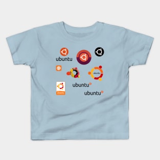 ubuntu sticker set Kids T-Shirt